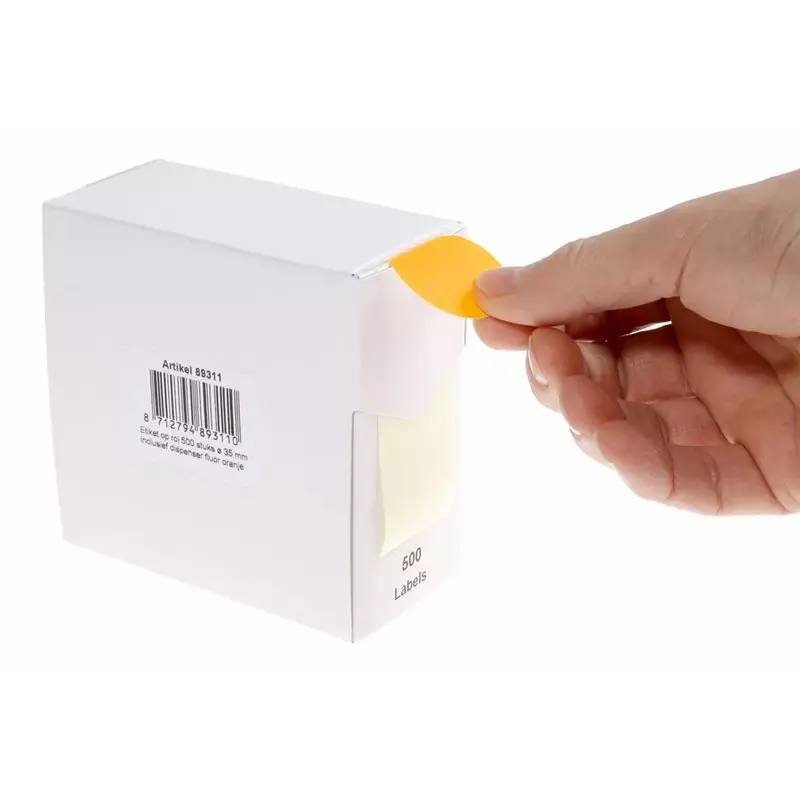 Pastille de couleur, diamètre: 35 mm, orange fluo