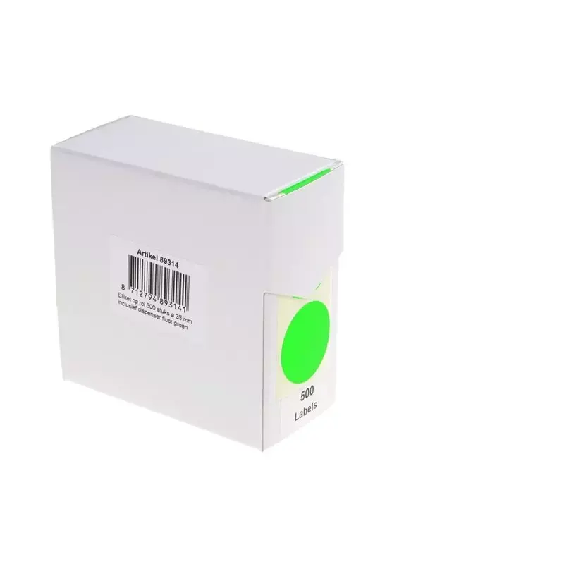 Pastille de couleur, diamètre: 35 mm, vert fluo