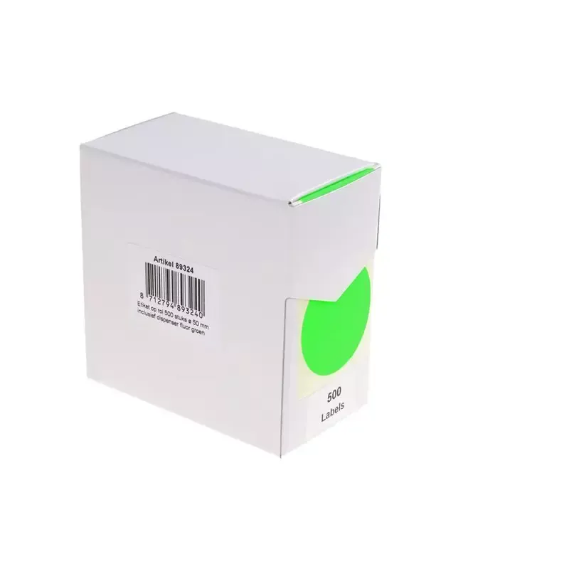 Pastille de couleur, diamètre: 50 mm, vert fluo