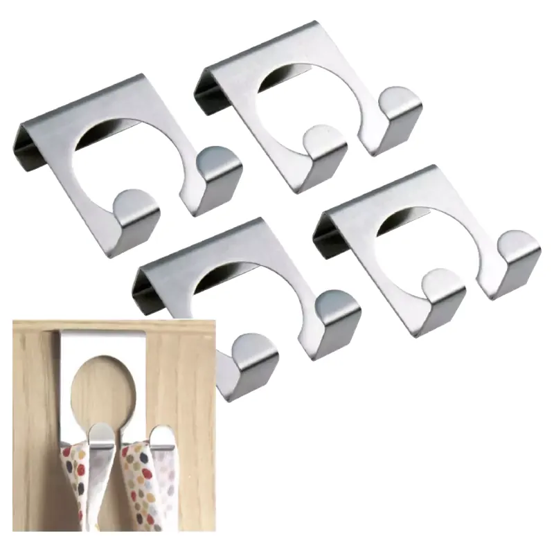 Patères de porte en acier inoxydable