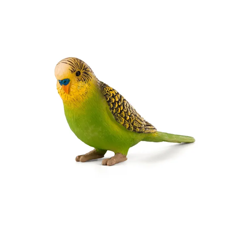 Perruche verte Mojo - Figurine oiseau Budgie vert 387262