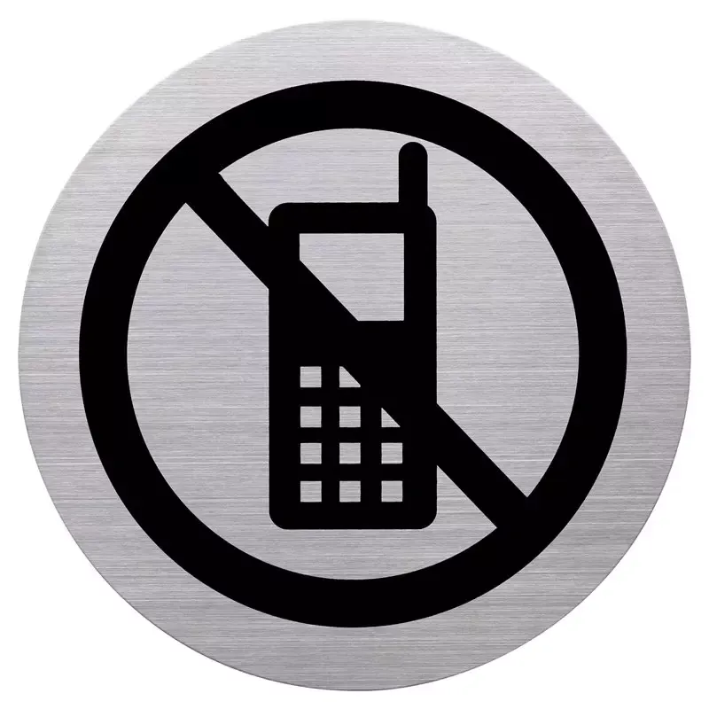 Pictogramme à coller "Portable interdit"