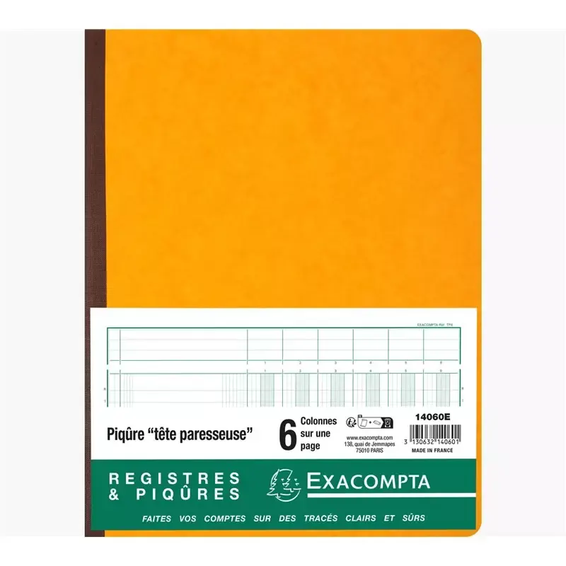 Piqûre 32x25cm à Tête Paresseuse - 80 Pages, 6 Colonnes