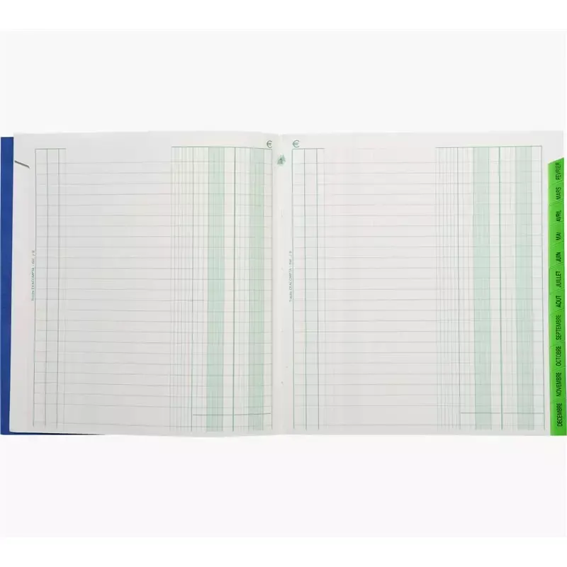 Piqûre Échéancier Exacompta 21x19 cm – 80 pages, tracé journal, couverture couleur aléatoire