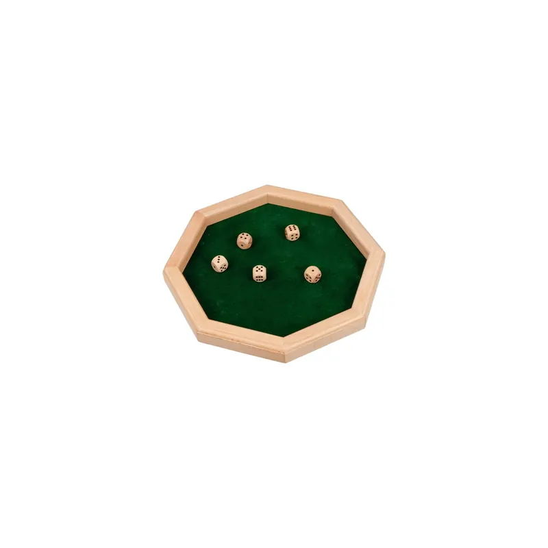 Piste de Dés en Bois – Accessoire Pratique pour Jeux de Société