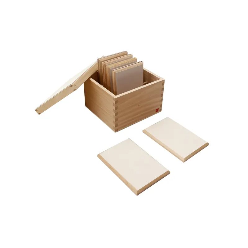 Planches de gradation en texture lisse - Matériel Montessori GAM 1MM0321