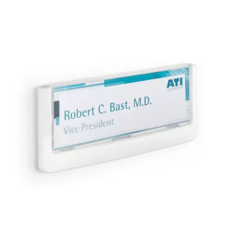 Plaque de porte Click Sign 149 x 52,5 mm Blanc