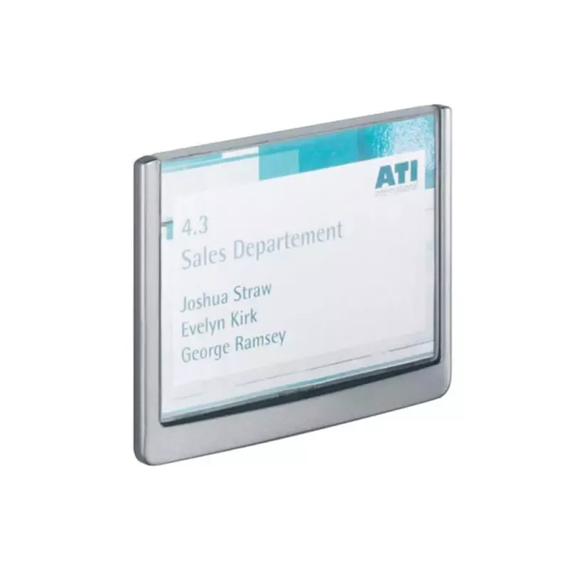 Plaque de porte CLICK SIGN 149x105,5 mm Argent