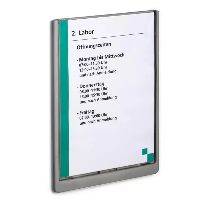 Plaque de porte CLICK SIGN A4 Argent