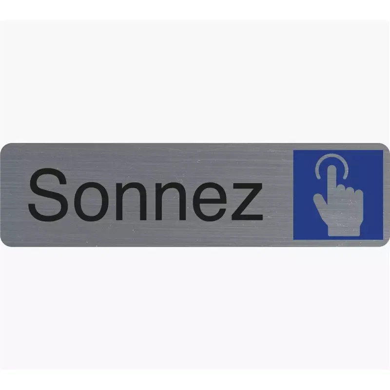 Plaque de signalisation "Sonnez"