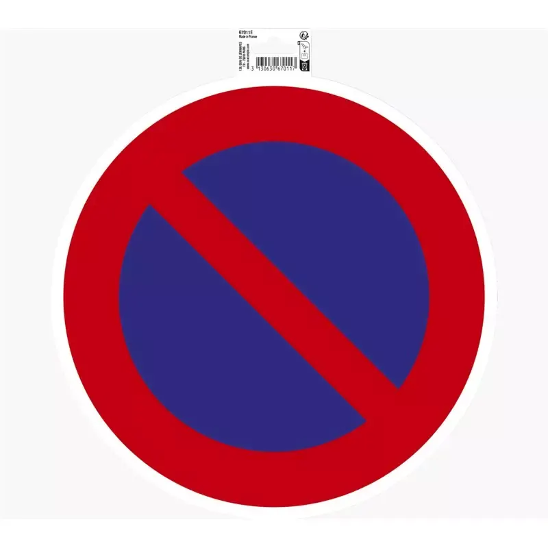 Plaque de signalisation stationnement interdit