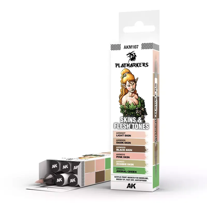 Playmarkers Set : Skin & Flesh Tones - AK Interactive