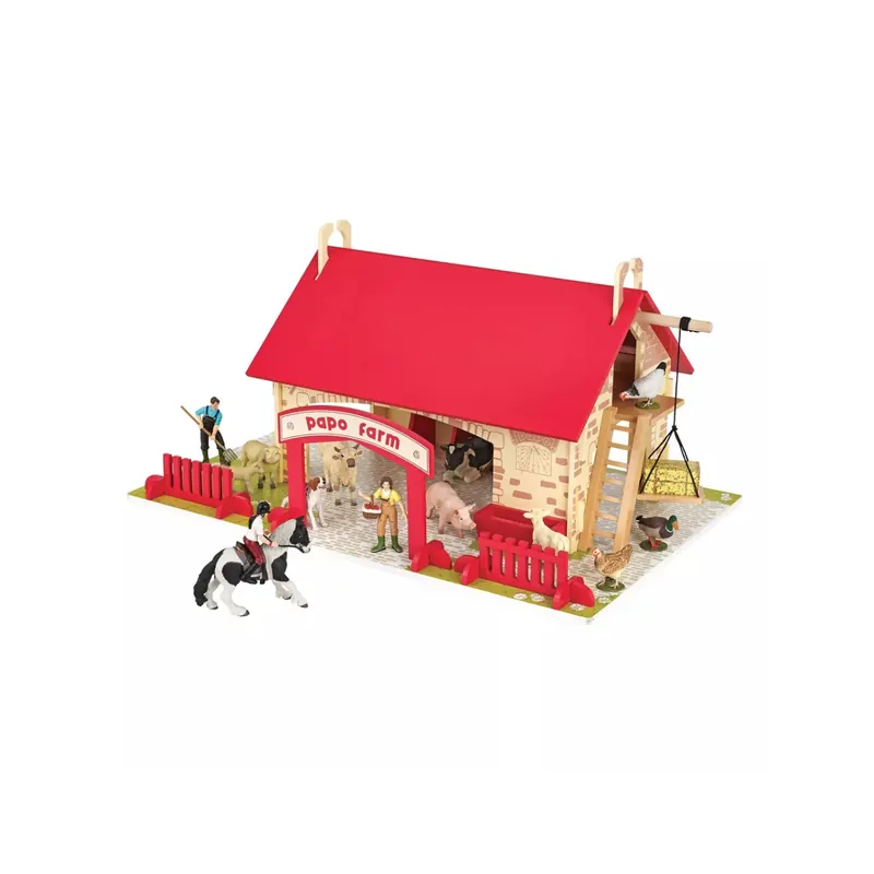 Playset Ma Première Ferme Bois Papo - Collection Vie à la Ferme