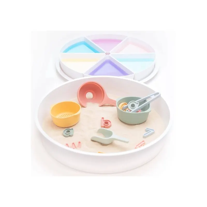 PlayTRAY Inspire My Play – Bac sensoriel avec couvercle + 6 compratiments