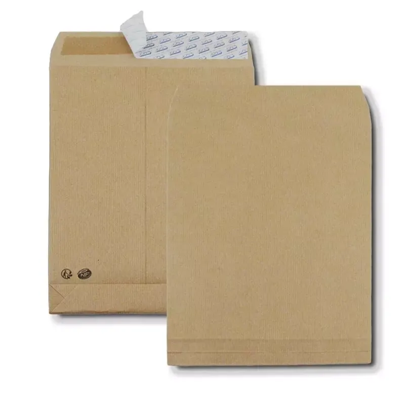 Pochette à soufflets GPV B4 250 x 353 mm kraft brun 120 g, soufflets 30 mm (lot de 250)