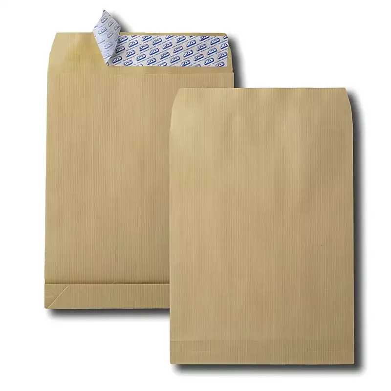 Pochette à soufflets GPV kraft armé brun 260 x 330 mm 120 g/m² sans fenêtre (boîte de 250)
