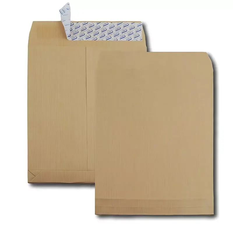 Pochette à soufflets GPV kraft armé brun 275 x 365 mm 120 g/m² sans fenêtre (paquet de 25)