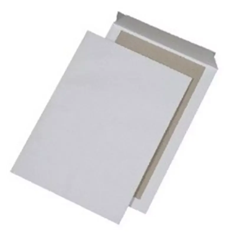 Pochette d'expédition avec dos carton sans fenêtre - C4 - 125 pcs - blanc