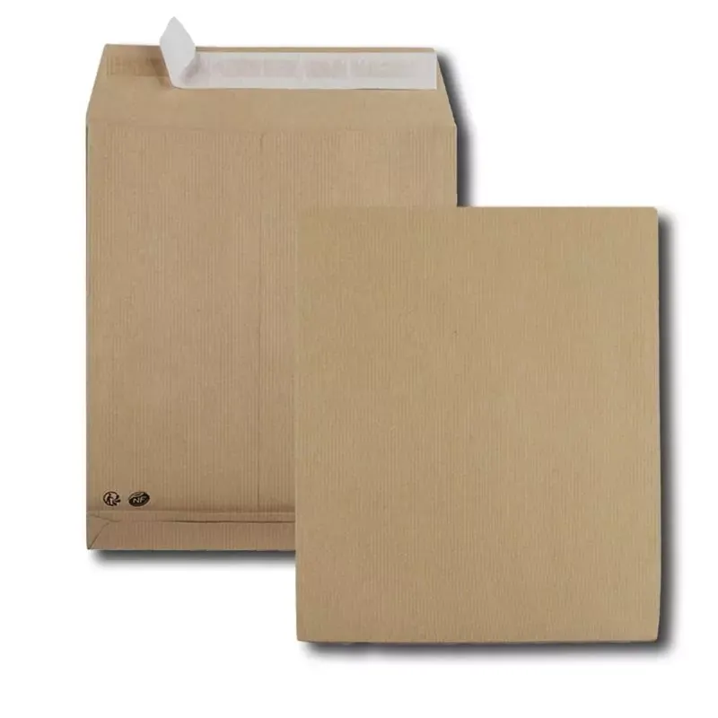 Pochettes a soufflet - 24 - 260 x 330 mm - kraft