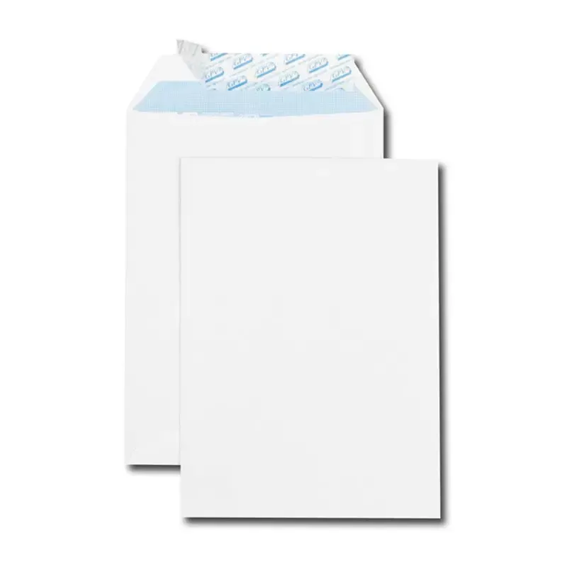 Pochettes d'expédition à bande de protection sans fenêtre - C5 - 162 x 229 mm - 500 pcs - blanc