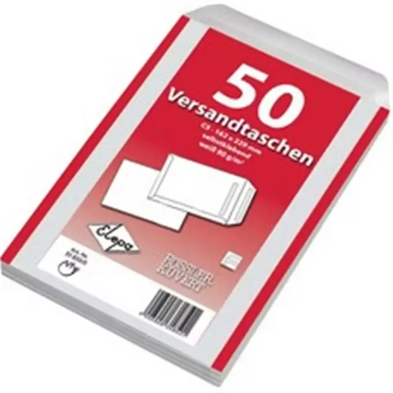 Pochettes d'expédition autocollantes sans fenêtre - C5 - 162 x 229 mm - 50 pcs - blanc