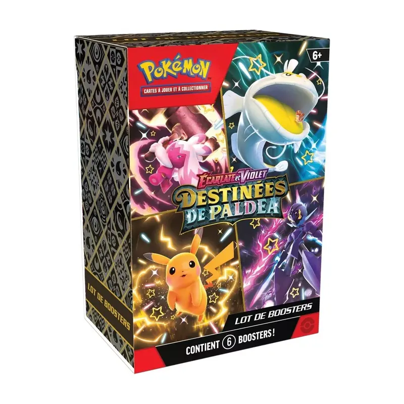Pokémon : Bundle de 6 Boosters - Destinée de Paldea - EV04.5
