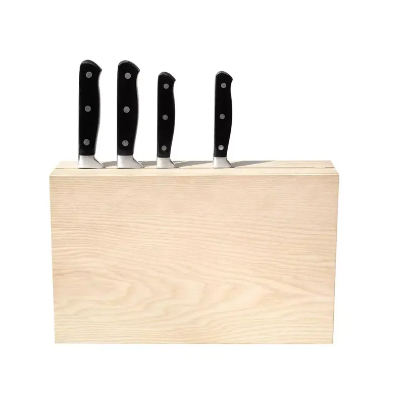 Porte-couteaux en bois massif Timber Twin