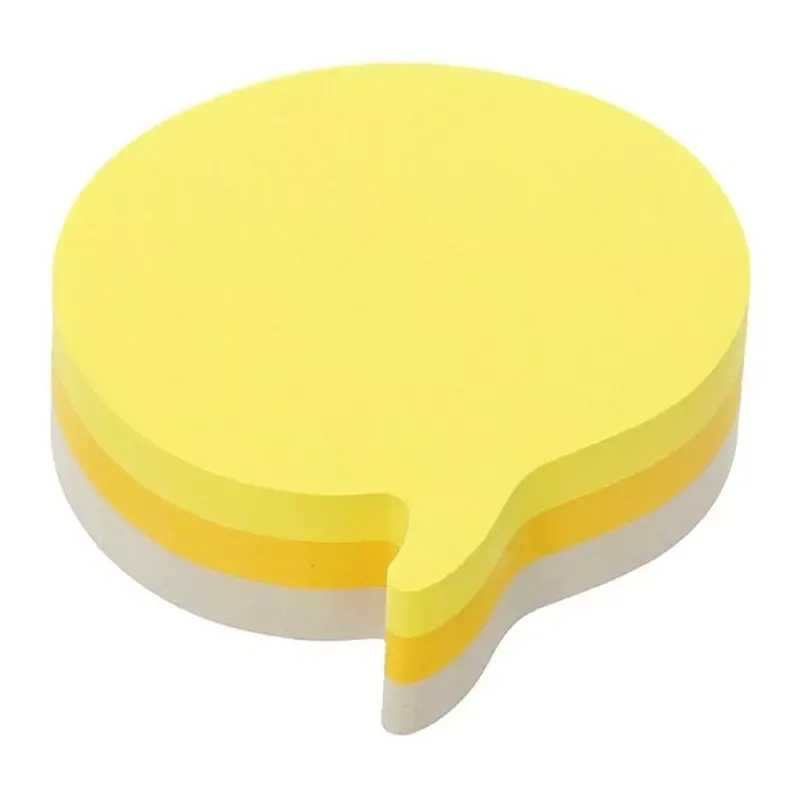 Post-it 3M Notes « Bulles » - jaune/blanc - 70 x 70 mm
