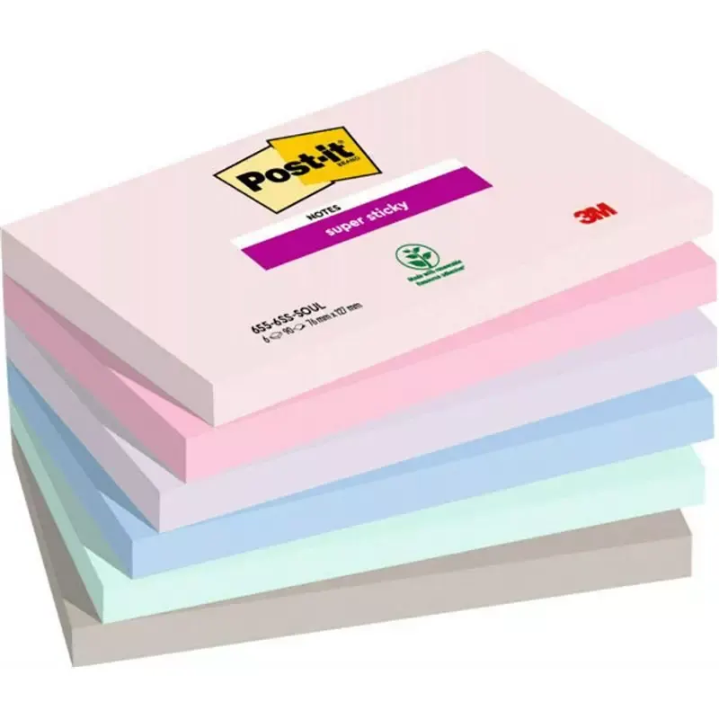 Post-it Bloc-note adhésif Super Sticky Notes 127 x 76 mm