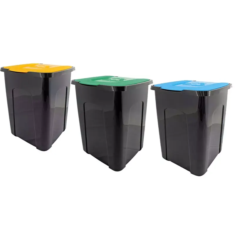 Poubelle 50 litres avec couvercle