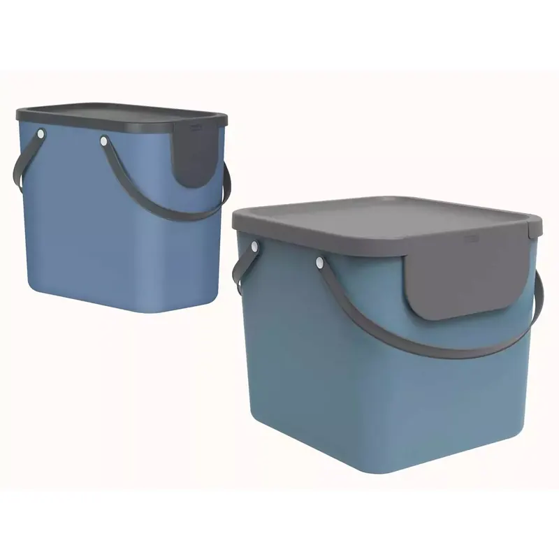 Poubelle de tri "ALBULA" en plastique recyclé