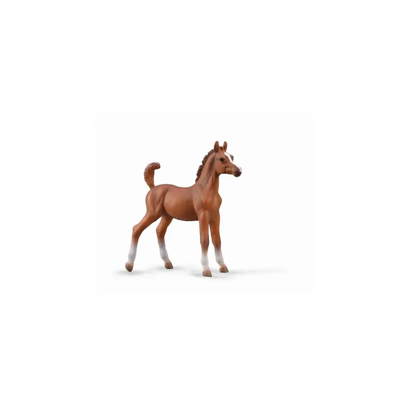 Poulain Arabe CollectA robe Chestnut - Jouet figurine bébé cheval 88992