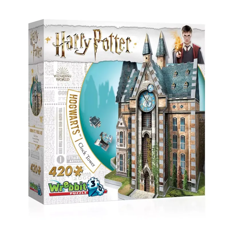 Puzzle 3D Harry Potter Poudlard : La Tour de L'Horloge - 420 pièces