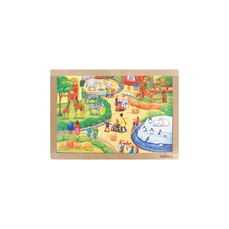 Puzzle Cadre le Zoo Beleduc
