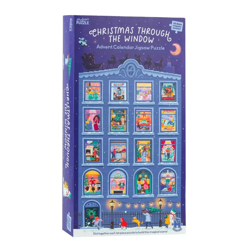 Puzzle Calendrier de l'Avent - Christmas through the Window - 24 x 50 pièces