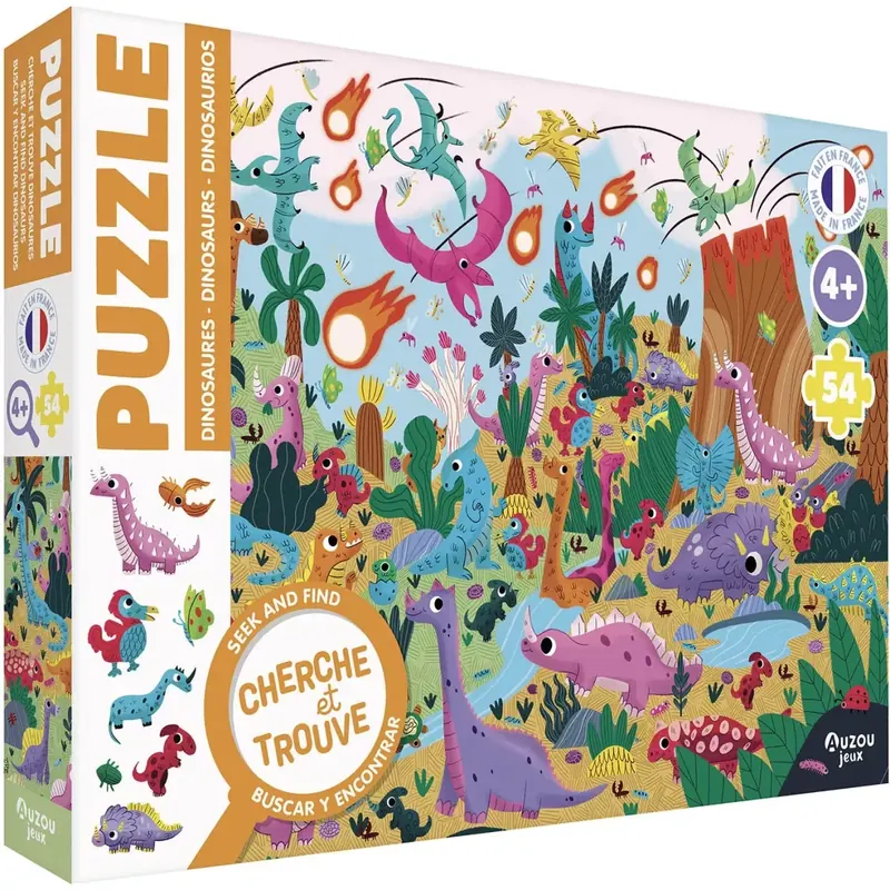 Puzzle Cherche et Trouve : Les Dinosaures
