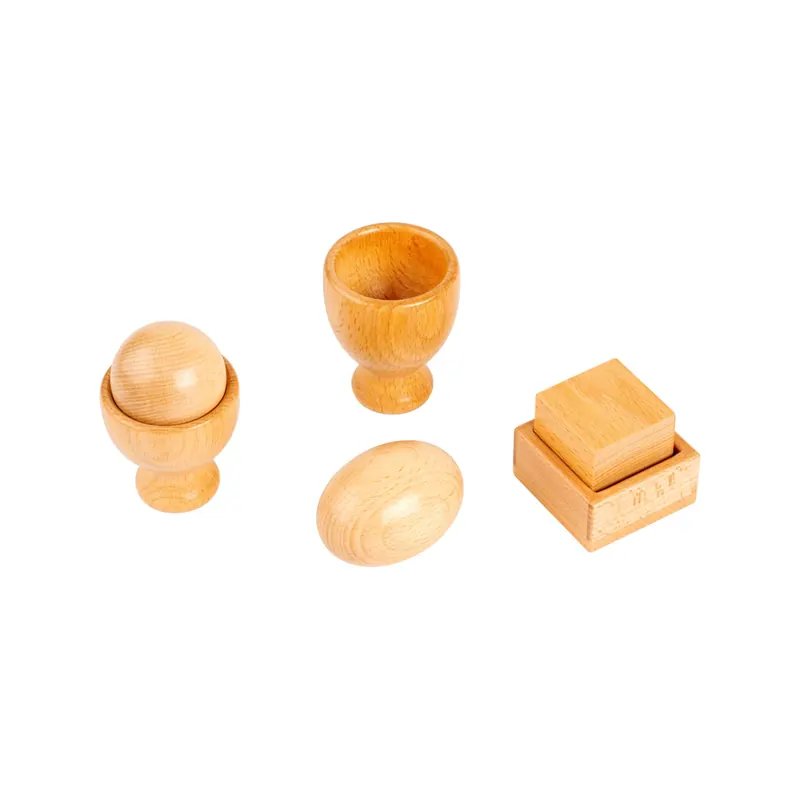 Puzzle d'Encastrements Montessori - Premières Formes en Bois pour Bébé