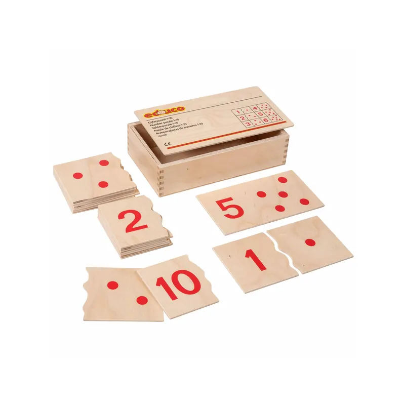 Puzzle de nombres et points 1-10 - Educo 353000 - Jeu d'associations mathématiques