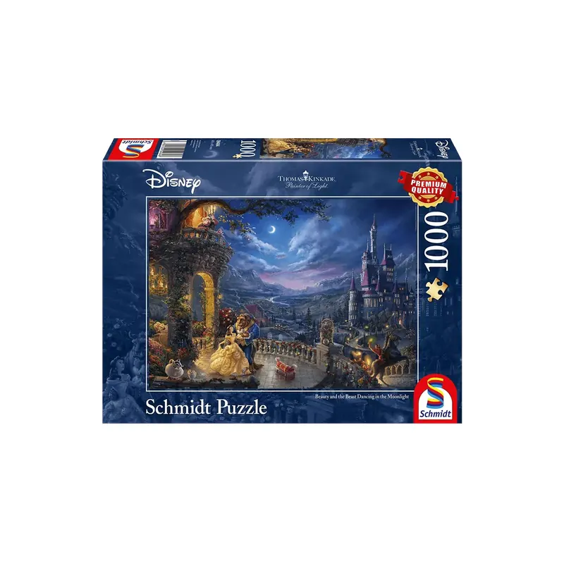 Puzzle Disney La Belle et la Bête : Danse au clair de Lune - 1000 pièces