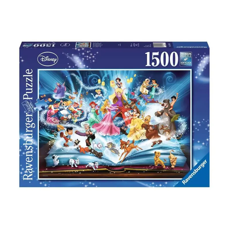 Puzzle Disney : Le livre Magique des Contes Disney - 1500 pièces