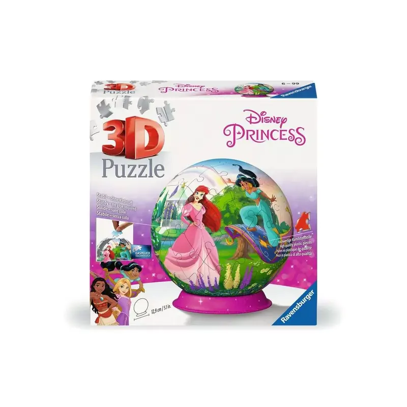 Puzzle Disney Princesses 3D Ball - 72 pièces