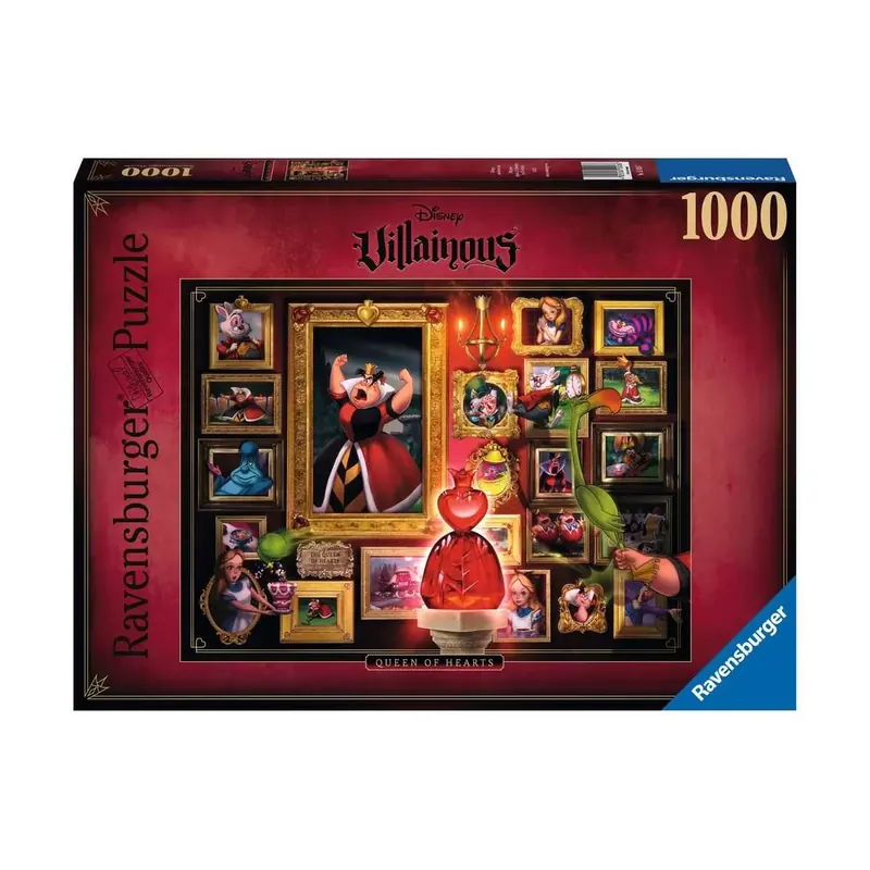 Puzzle Disney Villainous : Reine de Coeur - 1000 pièces