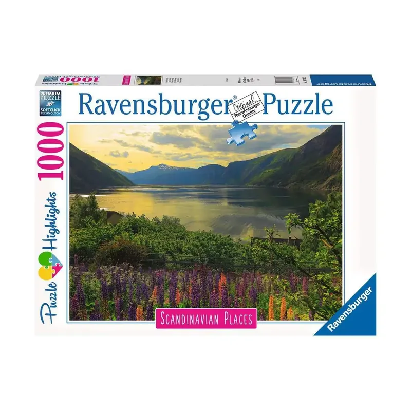 Puzzle Fjord en Norvège - 1000 pièces