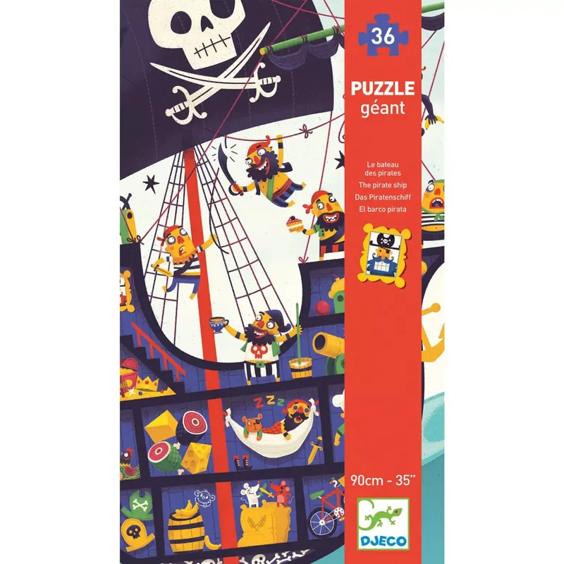 Puzzle Géant Le Bateau des Pirates - 36 pièces