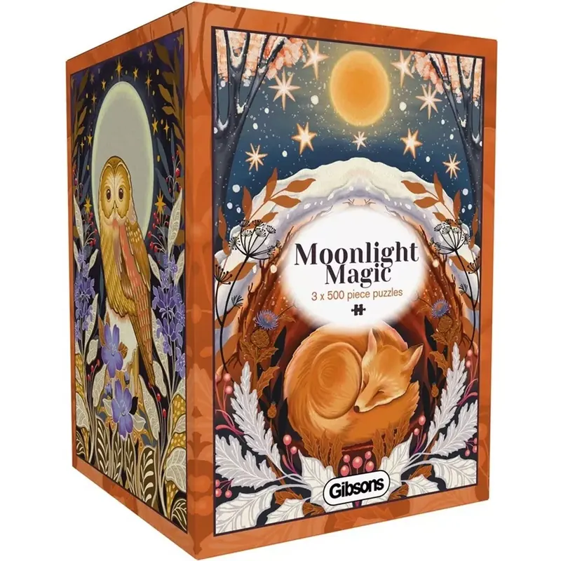 Puzzle Gibsons Moonlight Magic - 3 x 500 pièces