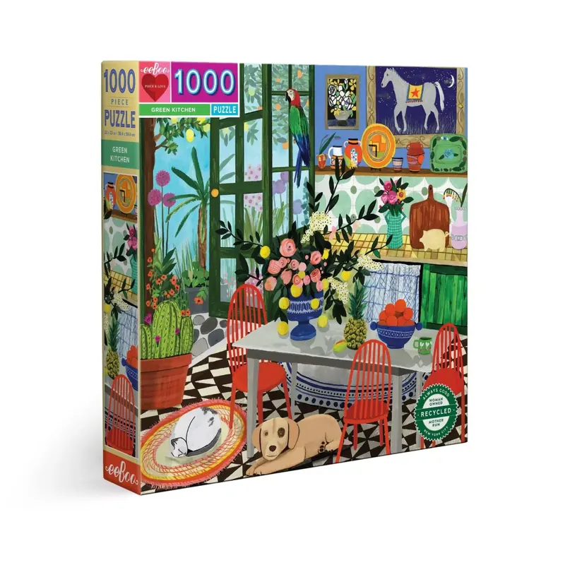Puzzle Green kitchen - 1000 pièces