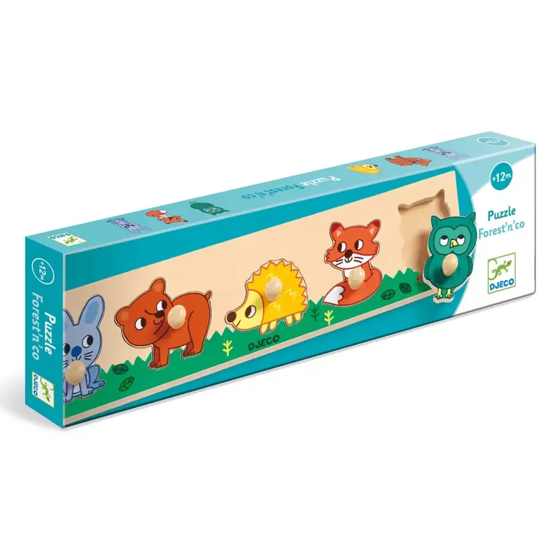 Puzzle Gros Boutons Forest'n'Co - 5 pièces
