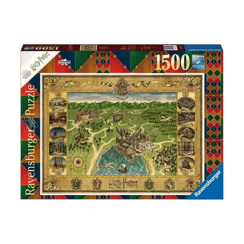 Puzzle Harry Potter La Carte de Poudlard Minalima - 1500 pièces