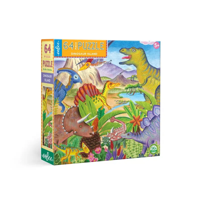 Puzzle Île des Dinosaures - 64 pièces