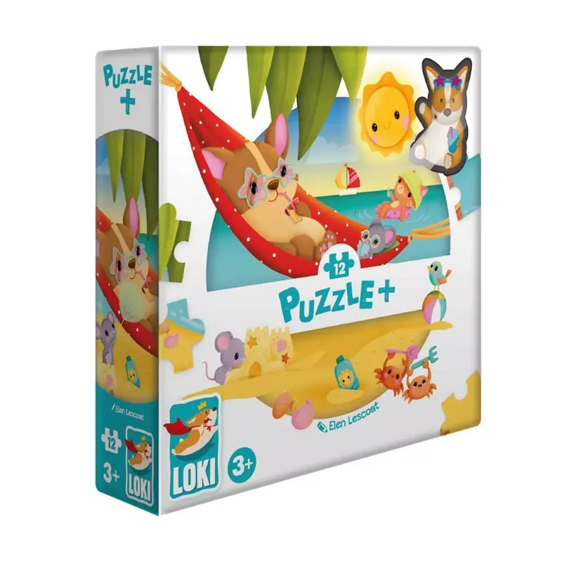 Puzzle Loki à la plage - 12 pièces